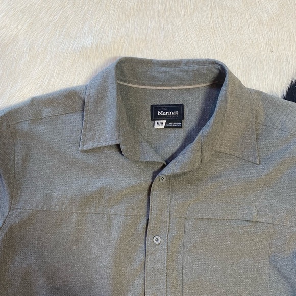 Marmot Men's Long-Sleeve Button-Up Shirt in Gray - Picture 7 of 9